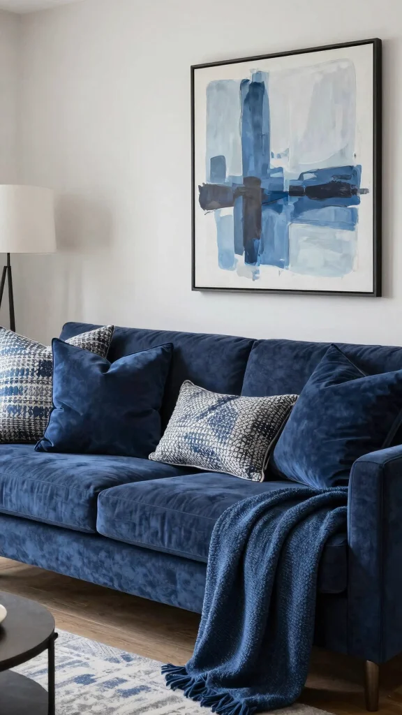 12 Throw Pillow Arrangement Ideas for a Couch That Looks Balanced - 5. Monochromatic Magic 1