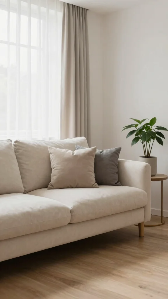12 Throw Pillow Arrangement Ideas for a Couch That Looks Balanced - 9. Minimalist Approach 1