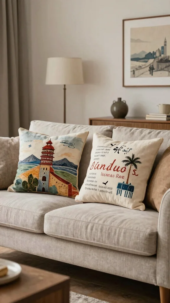 12 Throw Pillow Ideas for Couches That Look Designer Styled - 11. Go for Custom Designs 1
