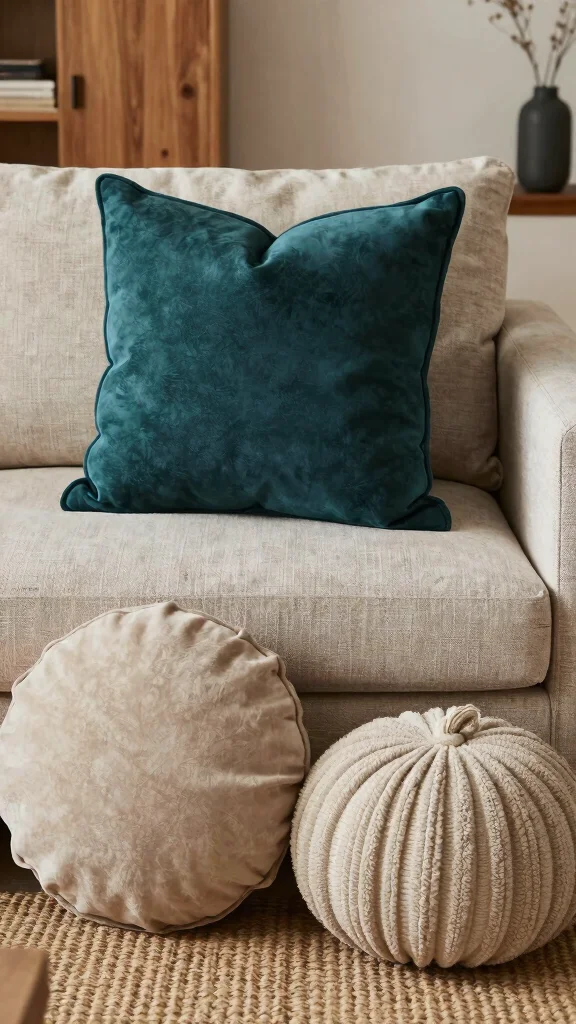 12 Throw Pillow Ideas for Couches That Look Designer Styled - 4. Use Layers for Depth 1