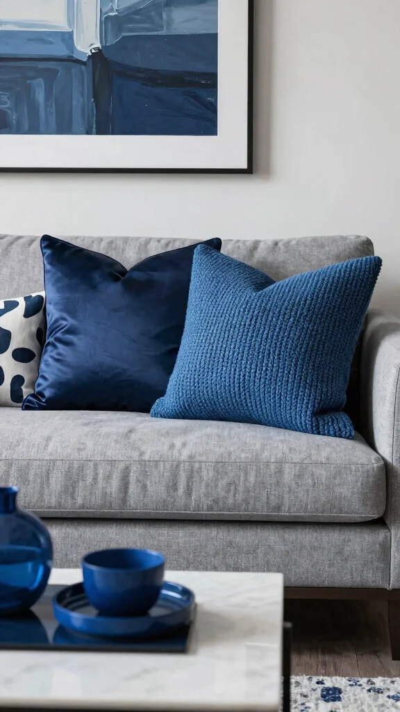12 Throw Pillow Ideas for a Grey Couch That Always Work - 8. Monochromatic Accent Pillows 1