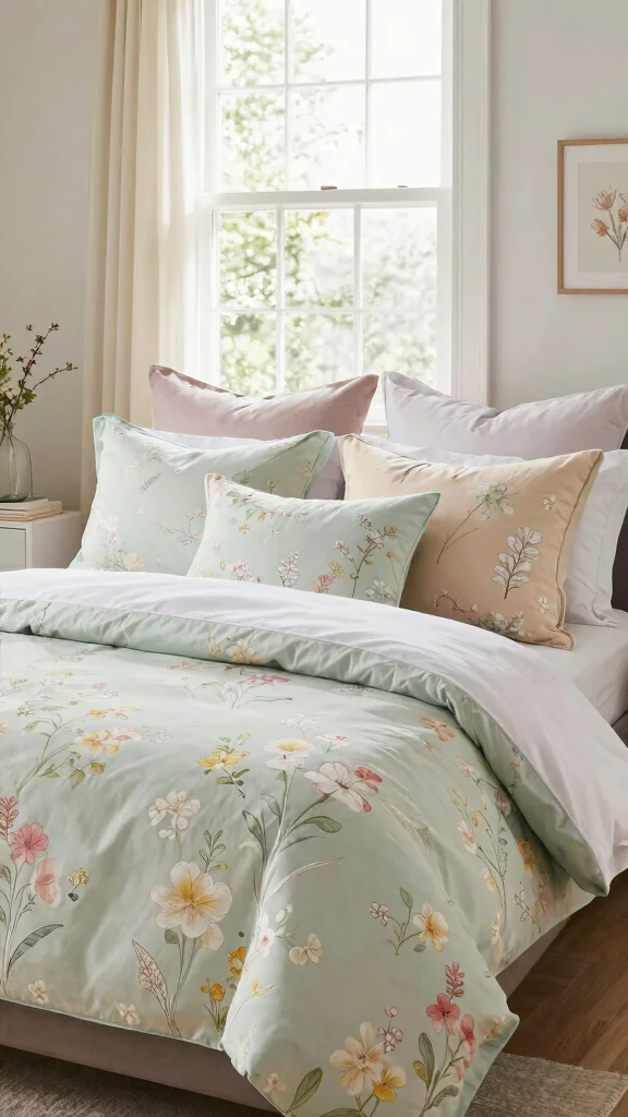 12 Throw Pillow Ideas for a King Size Bed That Feel Luxurious - 11. Seasonal Styles 1