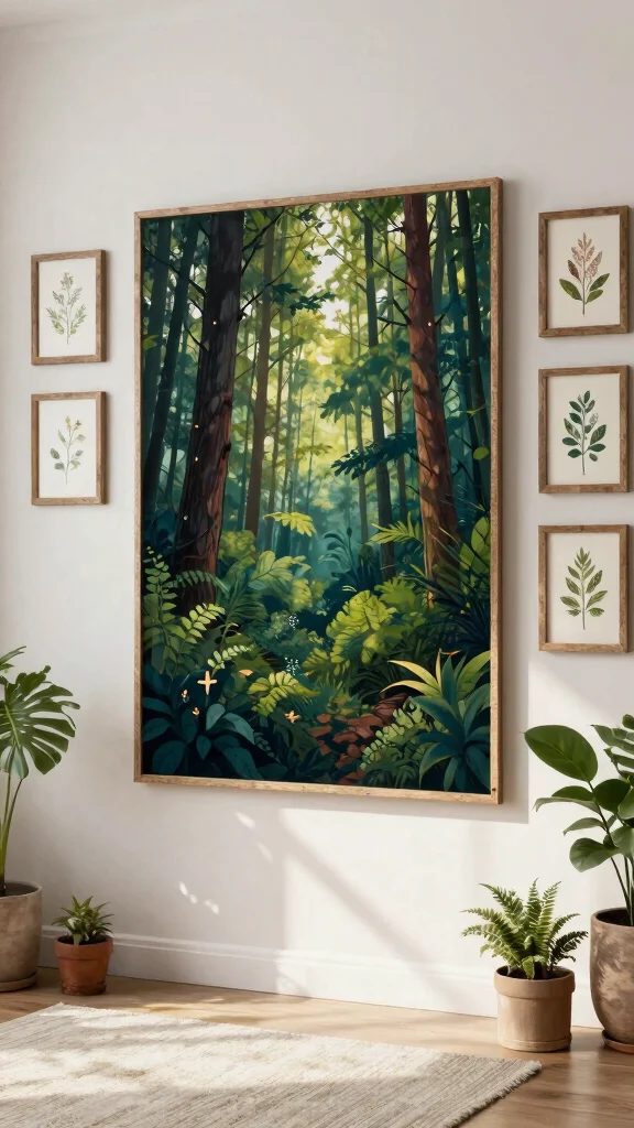 12 Wall Art Trends in 2026 Worth Decorating Your Home With - 1. Nature-Inspired Prints 1