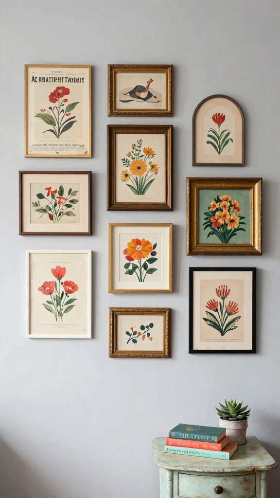 12 Wall Art Trends in 2026 Worth Decorating Your Home With - 6. Vintage and Thrifted Finds 1