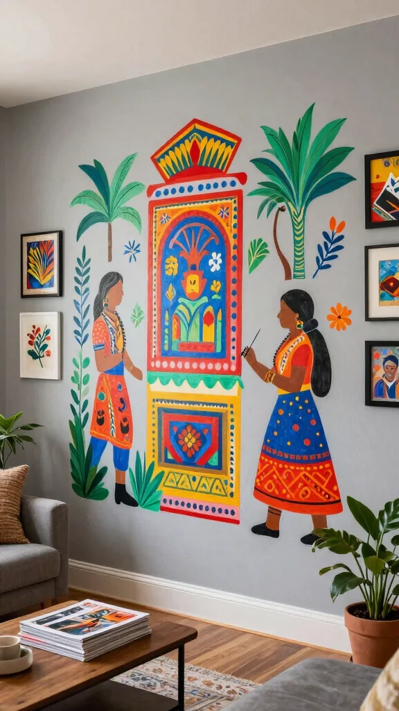 12 Wall Art Trends in 2026 Worth Decorating Your Home With - 9. Collaborative Community Art Projects 1