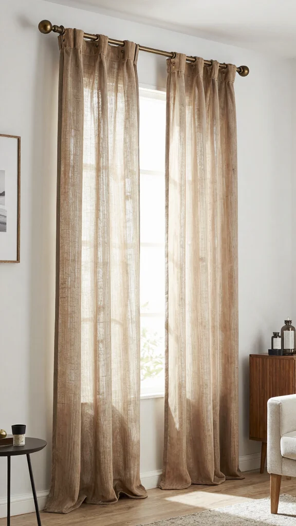 12 Window Treatment Ideas With Curtains That Make Any Room Feel Softer - 12. Creative Curtain Rod Ideas to Enhance Style 1