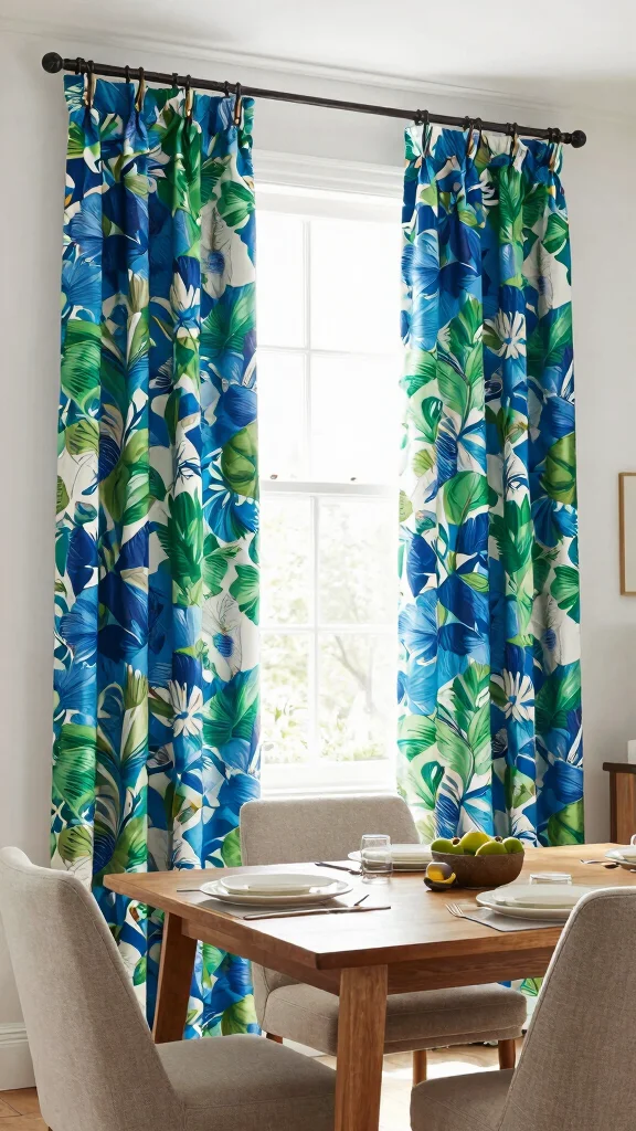 12 Window Treatment Ideas With Curtains That Make Any Room Feel Softer - 3. Bold Prints for a Statement Look 1