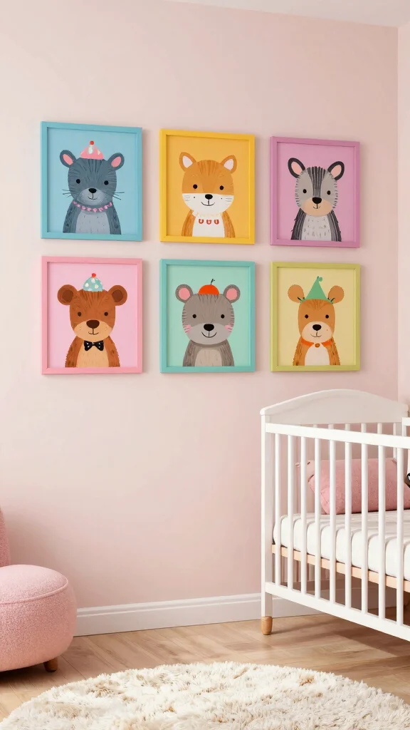 13 Aesthetic Wall Art Print Ideas for Bedrooms, Offices, and More - 5. Whimsical Animal Portraits 1