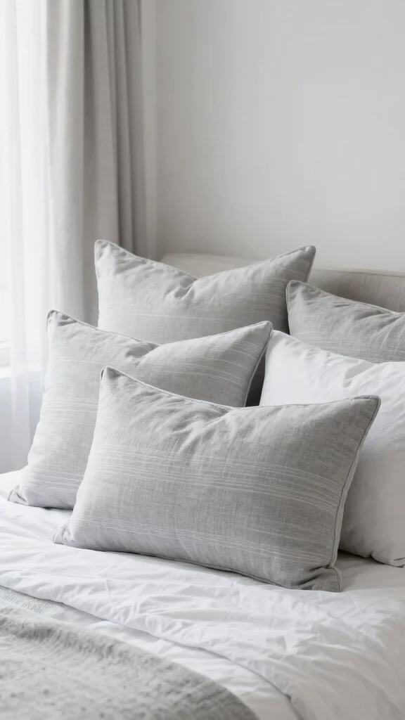 14 Bedroom Throw Pillow Ideas to Instantly Upgrade Your Bed - 7. Minimalist Elegance 1