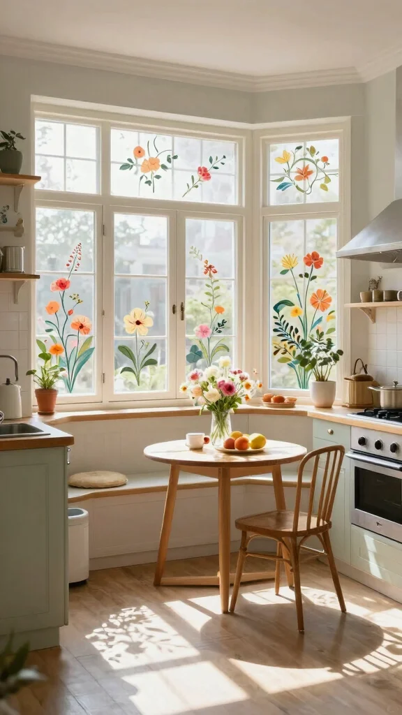 14 Kitchen Window Treatment Ideas for Style, Privacy, and Light - 5. Decorative Window Films for Privacy and Style 1