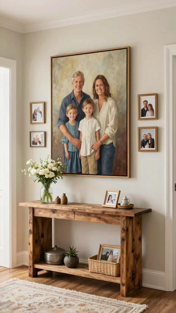 15 Canvas Wall Art Ideas for Every Room in Your Home - 3. Personalized Family Portraits 1