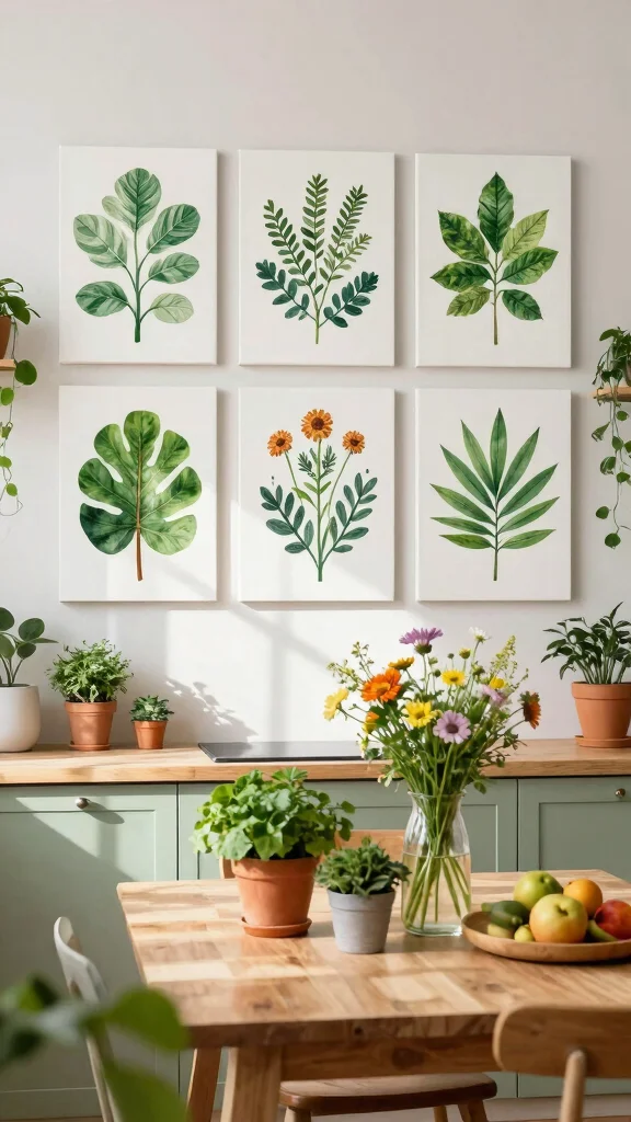15 Canvas Wall Art Ideas for Every Room in Your Home - 4. Botanical Prints for a Green Touch 1
