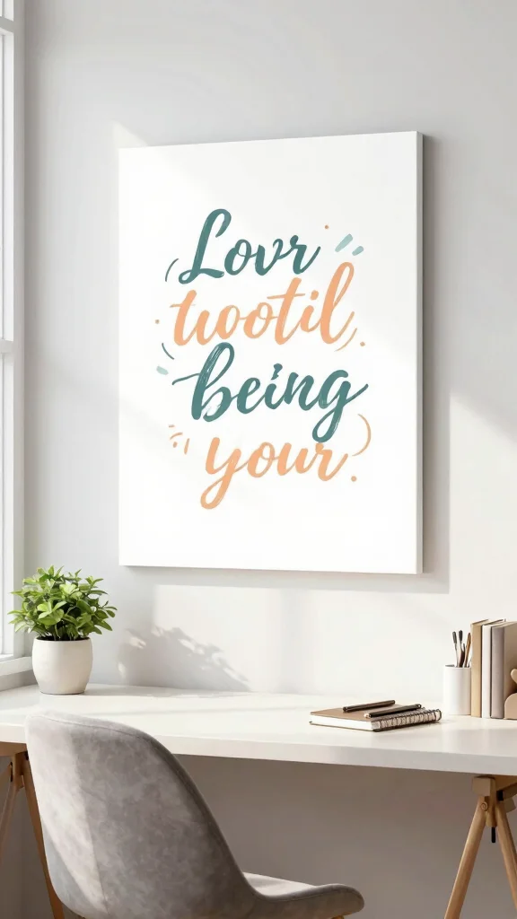 15 Canvas Wall Art Ideas for Every Room in Your Home - 7. Motivational Quotes and Text 1