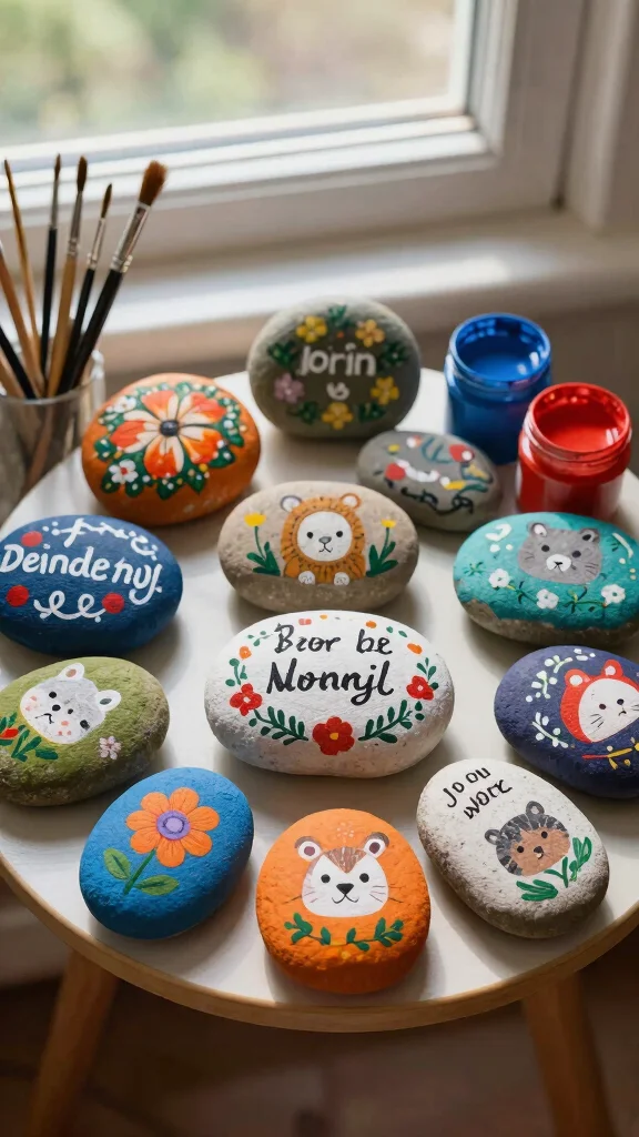 15 DIY Wall Art Ideas That Are Easy and Beautiful to Make - 10. DIY Painted Rocks 1