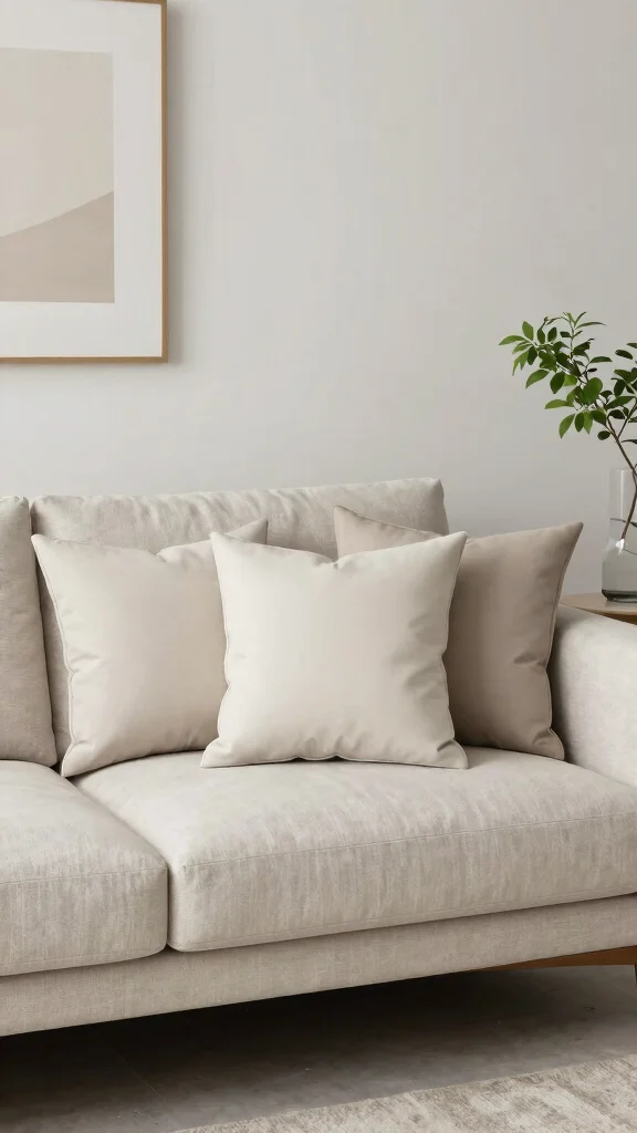 15 Throw Pillow Couch Ideas for Modern and Cozy Living Rooms - 7. Minimalist Chic 1