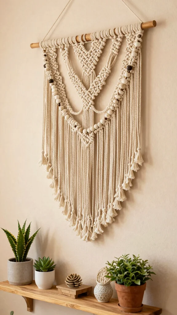 15 Wall Art Home Decor Ideas for Every Style and Budget - 3. Macramé Wall Hangings for Bohemian Flair 1