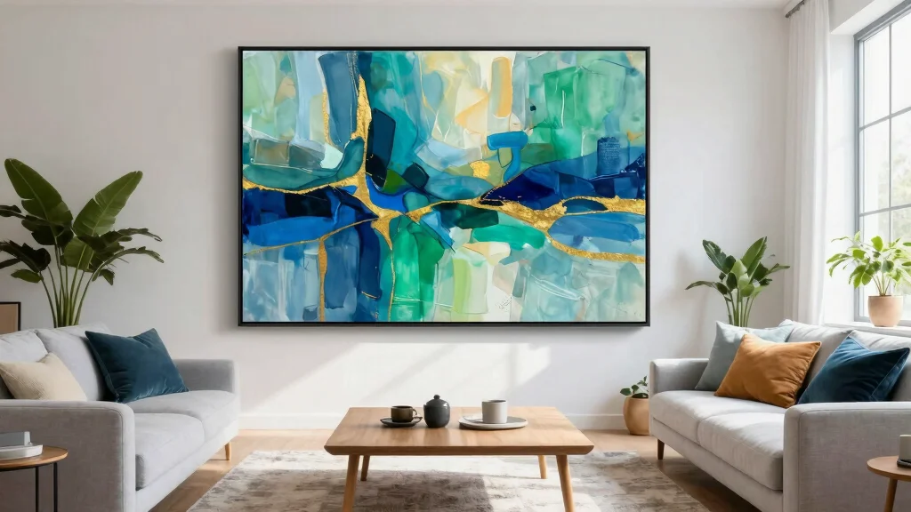 17 DIY Large Wall Art Living Room Ideas That Look Expensive - bellabeautyblog.com