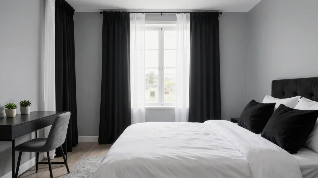 18 Black and White Curtains Bedroom Ideas for Modern Contrast - Oil City Tractors