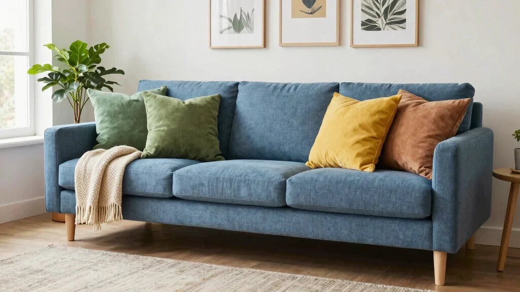 18 Throw Pillows for Blue Couch Ideas That Balance Color Perfectly - Oil City Tractors