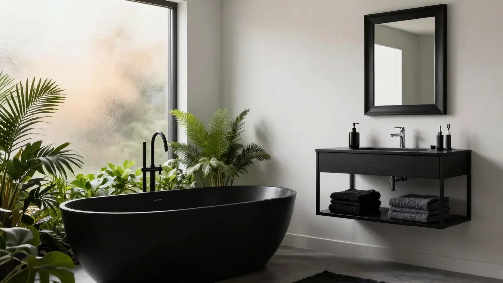 19 Black Bathroom Accessories Ideas That Feel Designer - thenailhairdiary.com