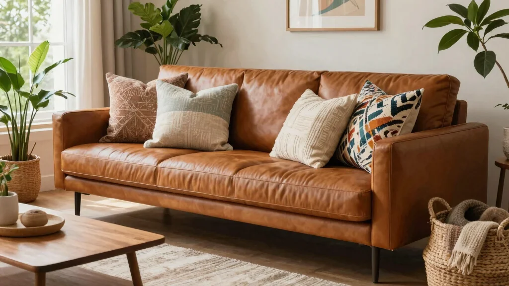 17 Throw Pillows for Leather Couch Ideas That Add Warmth - Oil City Tractors