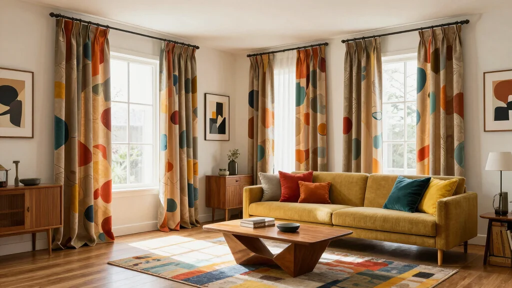 17 Mid-Century Modern Curtain Ideas to Elevate Your Interior Design - AesthifyHome.com